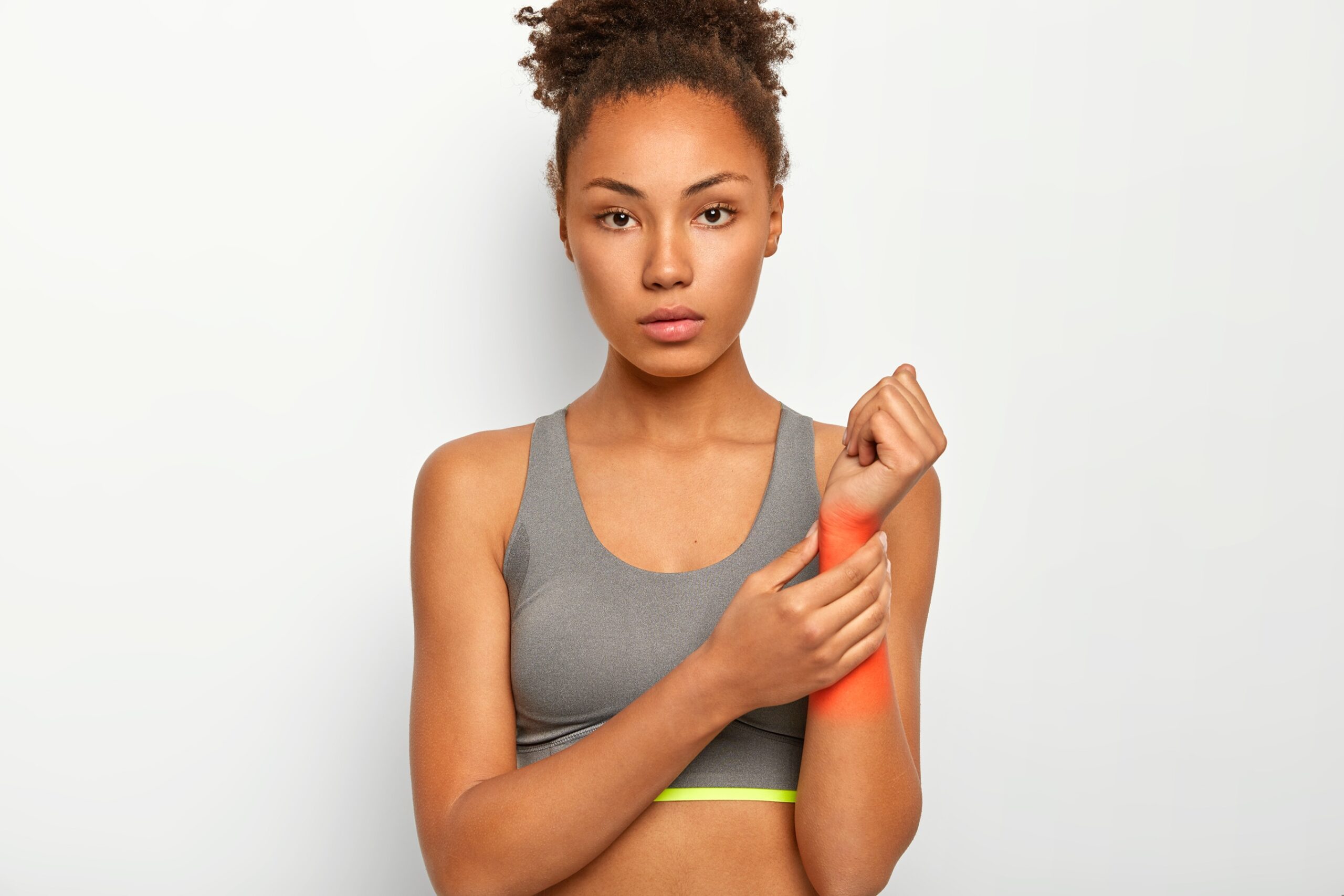 woman having wrist pain